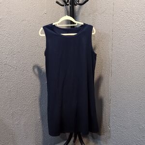 Elegant Navy Sleeveless Dress